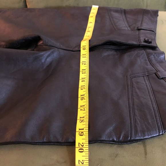 Supple High Waist Leather Pants - Picture 7 of 14